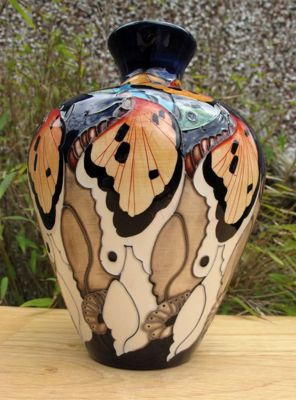 Moorcroft NAS PATTERN 03/7 Vase Limited Edition 19/30 RRP £770 Butterflies Moth