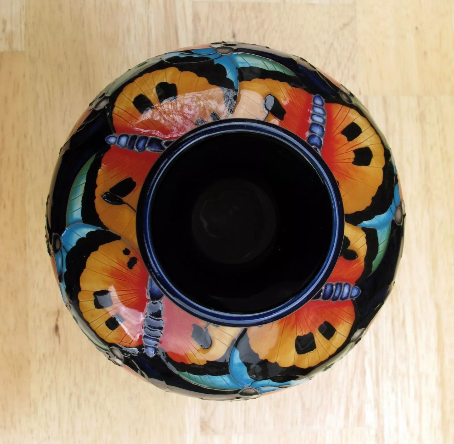 Moorcroft NAS PATTERN 03/7 Vase Limited Edition 19/30 RRP £770 Butterflies Moth