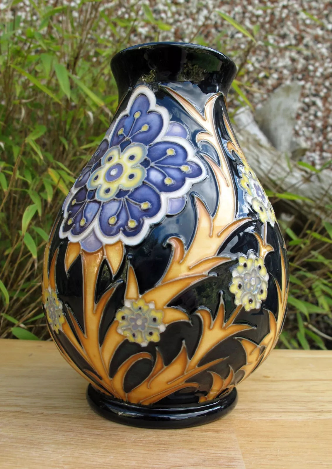 Moorcroft Exquisite FLORIAN DAISY Vase 7/5 Retail Price £500 Nicola Slaney