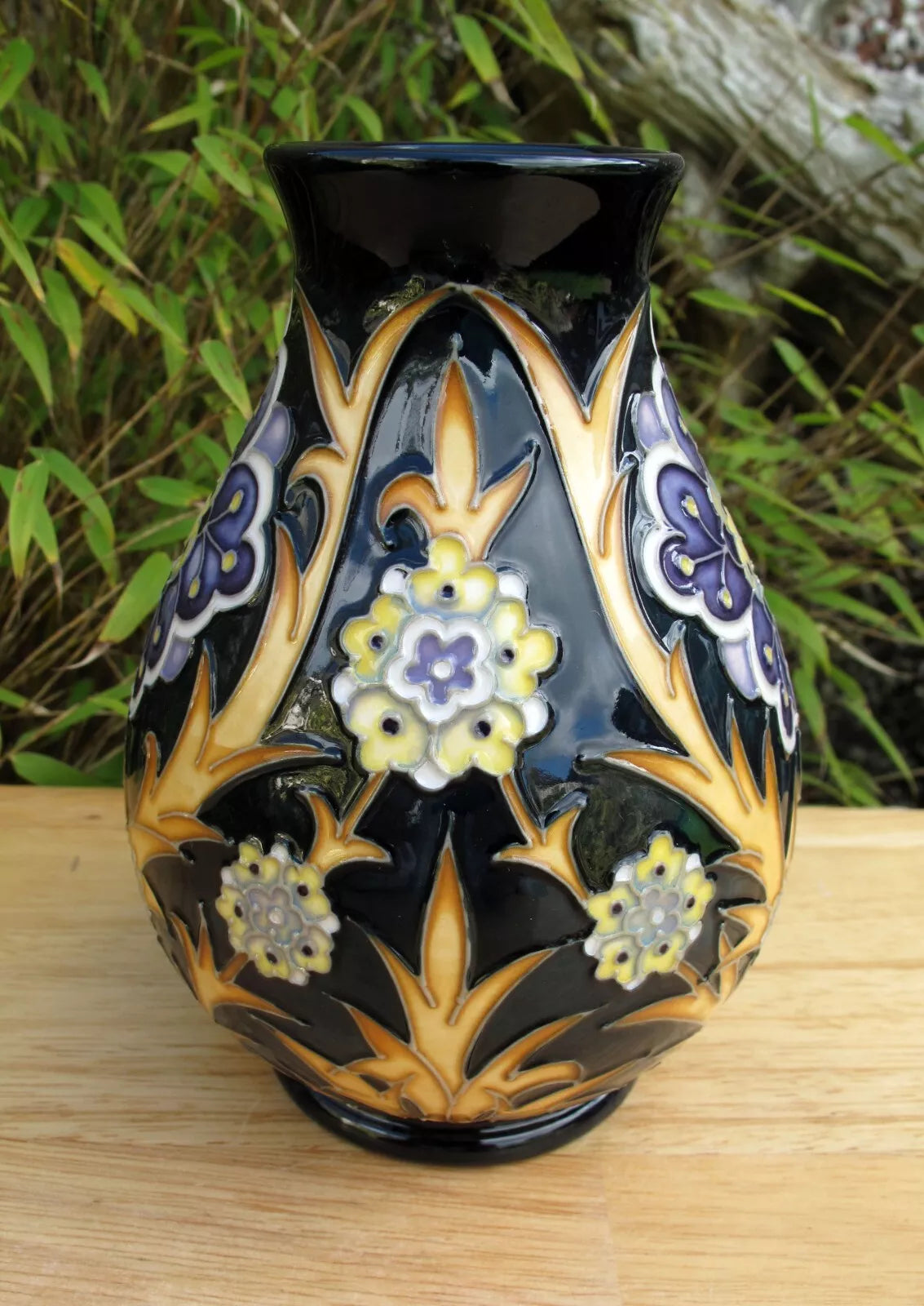 Moorcroft Exquisite FLORIAN DAISY Vase 7/5 Retail Price £500 Nicola Slaney