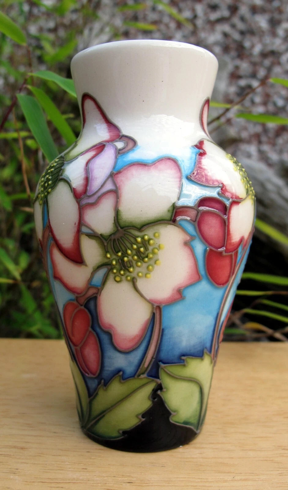 Moorcroft WINTER YIELD Vase Shape 23/4 Trial Dated 4.11.2015  Retail Price £220