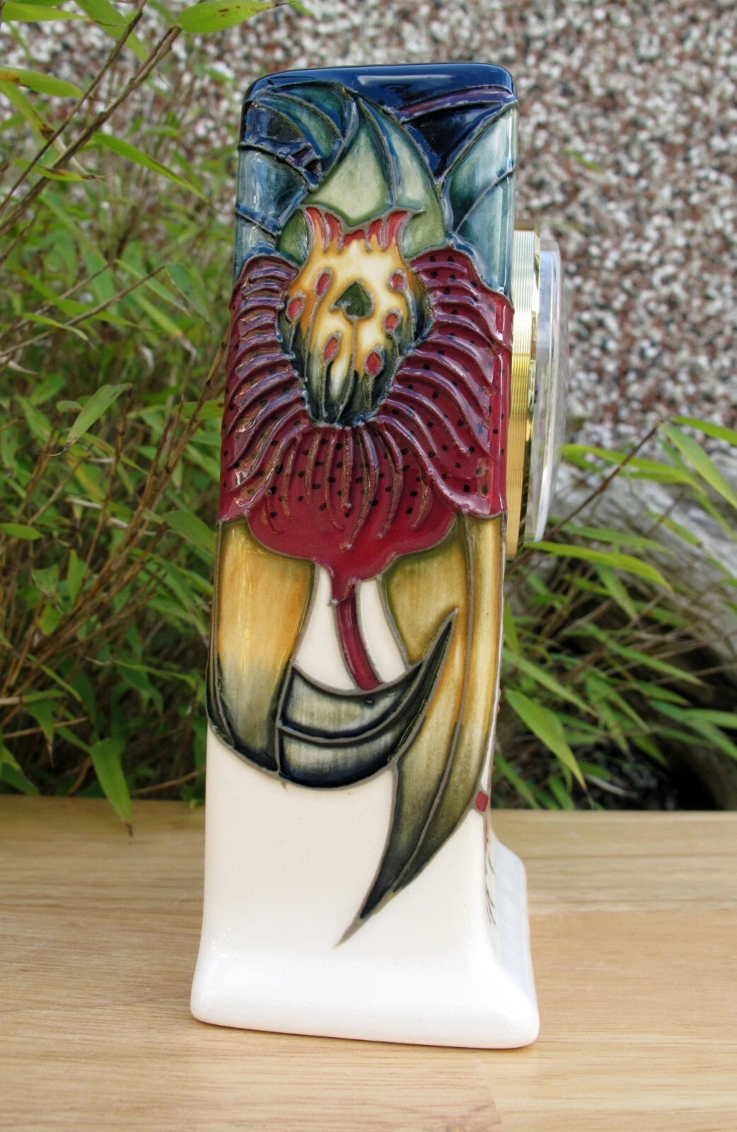 Moorcroft ANNA LILY CLOCK CL1 First Quality RRP £425 Floral  Nicola Slaney