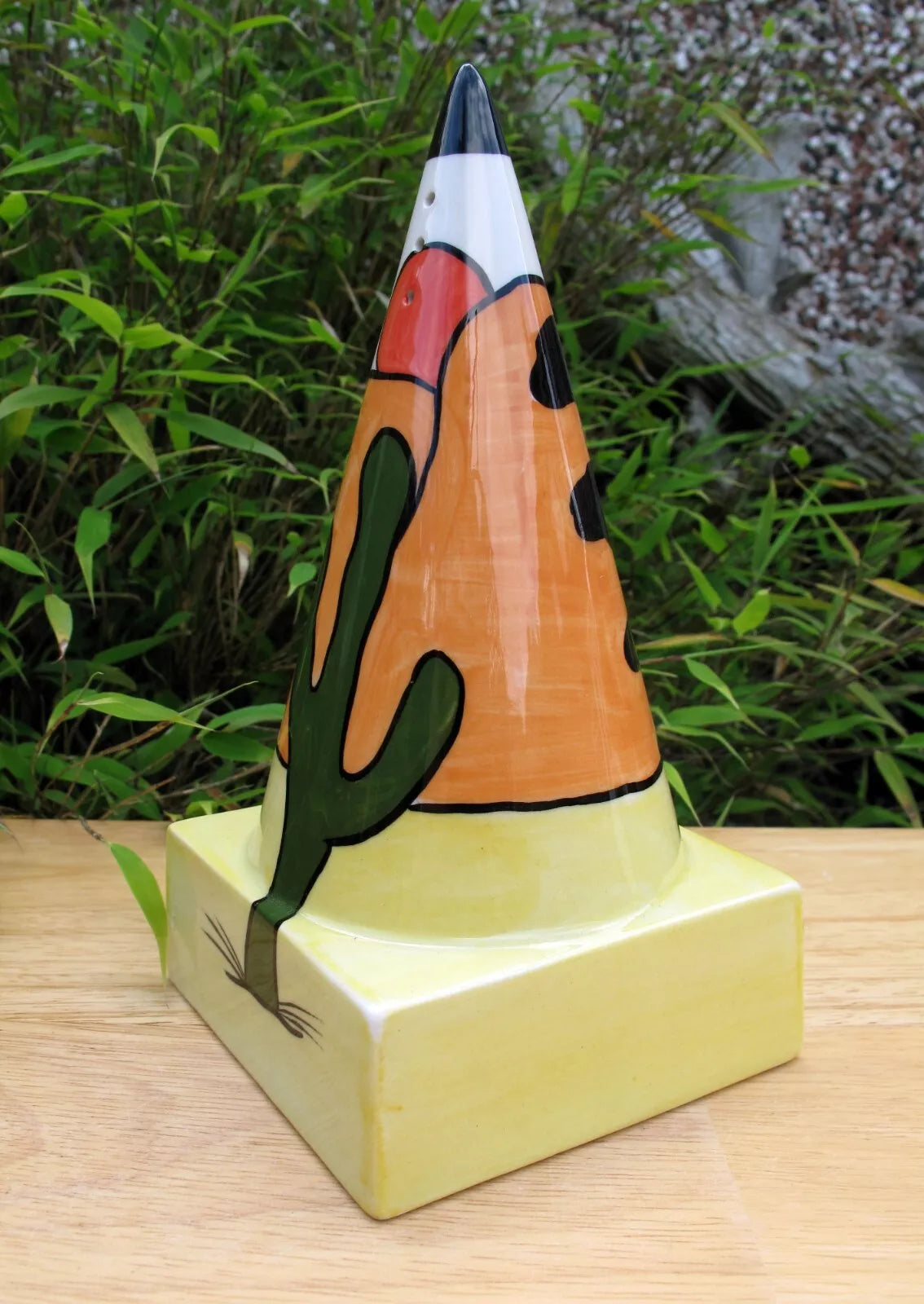 Lorna Bailey Rare WILD WEST SQUARE BASED Sugar Sifter  Shaker March 2000