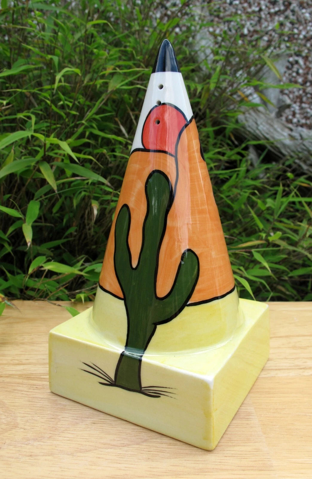 Lorna Bailey Rare WILD WEST SQUARE BASED Sugar Sifter  Shaker March 2000