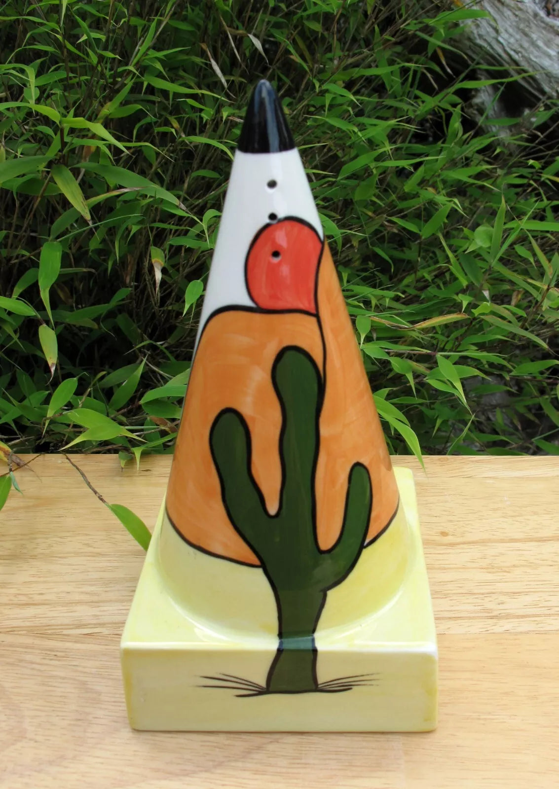 Lorna Bailey Rare WILD WEST SQUARE BASED Sugar Sifter  Shaker March 2000