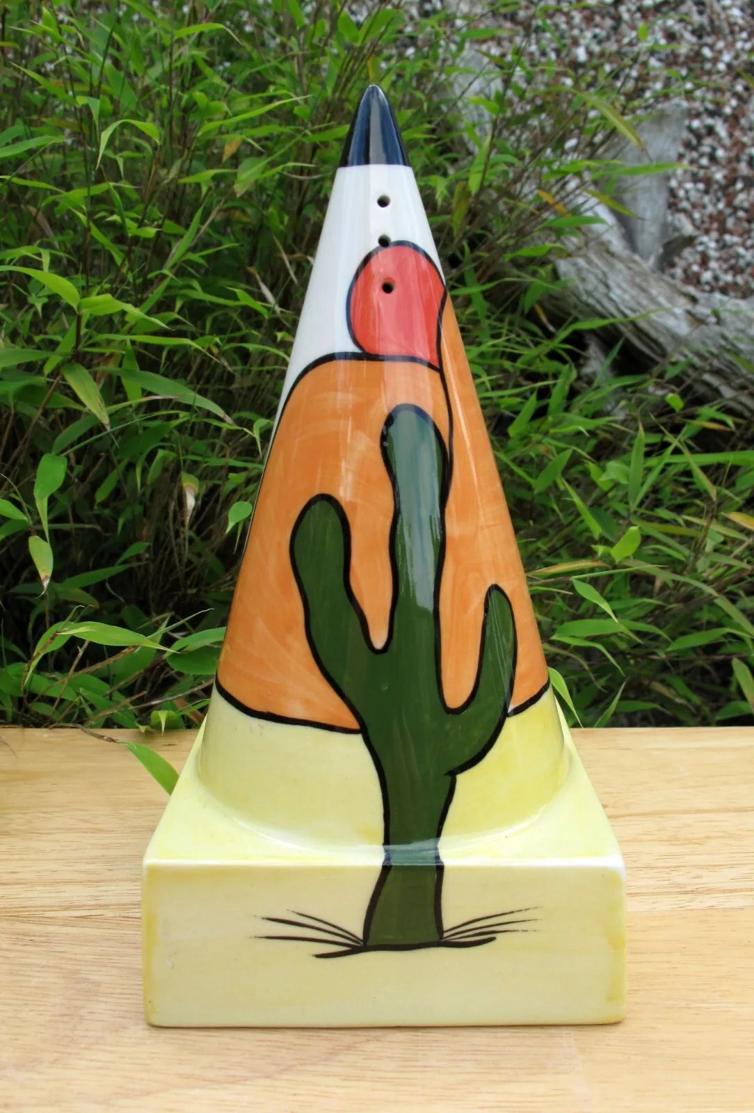 Lorna Bailey Rare WILD WEST SQUARE BASED Sugar Sifter  Shaker March 2000