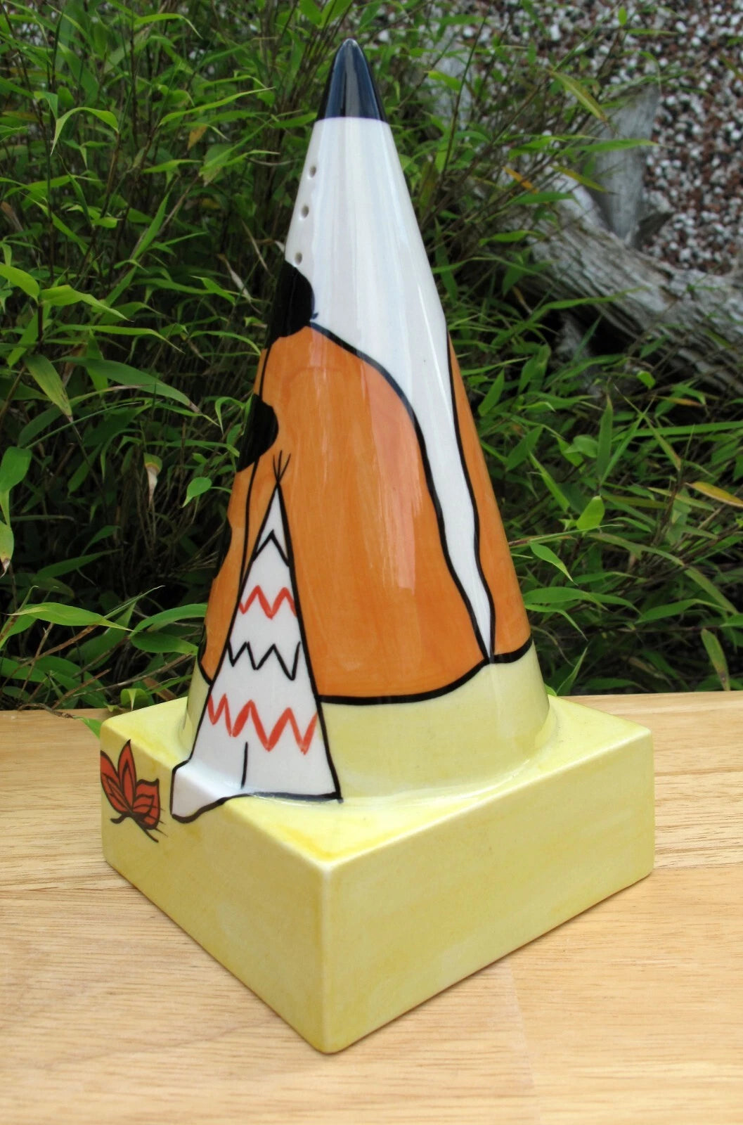 Lorna Bailey Rare WILD WEST SQUARE BASED Sugar Sifter  Shaker March 2000