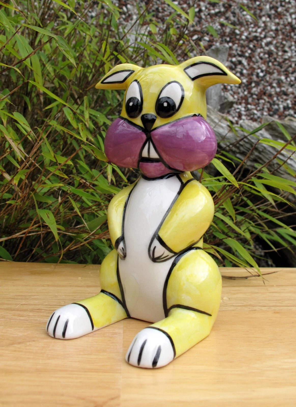 Lorna Bailey Very Rare FLAT BACK BUCK THE HARE June 2001 ( Rabbit Easter Bunny )