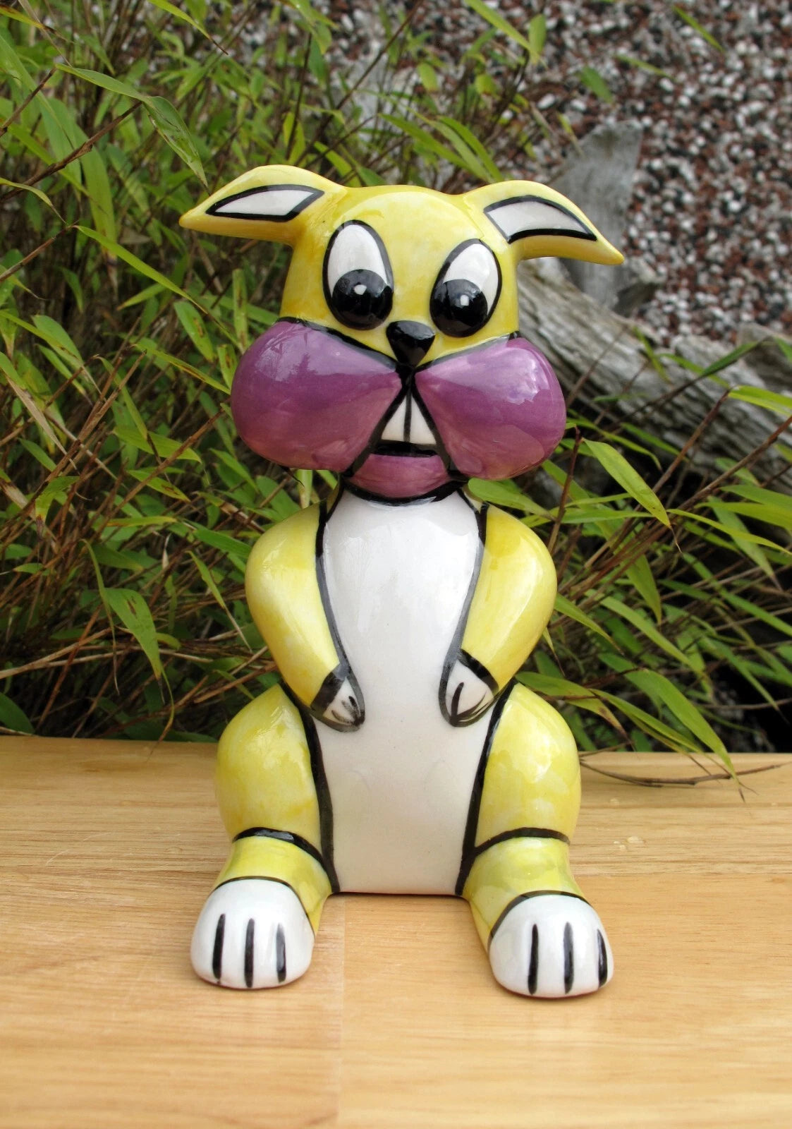 Lorna Bailey Very Rare FLAT BACK BUCK THE HARE June 2001 ( Rabbit Easter Bunny )