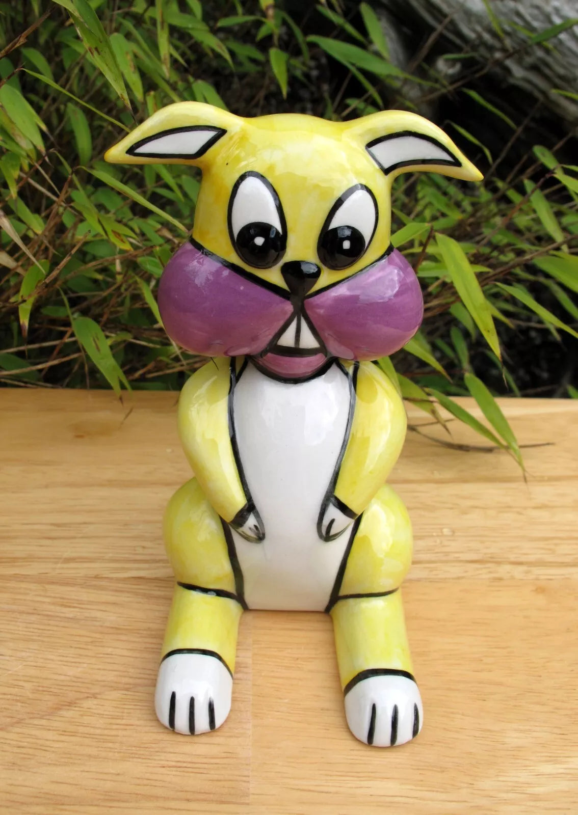 Lorna Bailey Very Rare FLAT BACK BUCK THE HARE June 2001 ( Rabbit Easter Bunny )