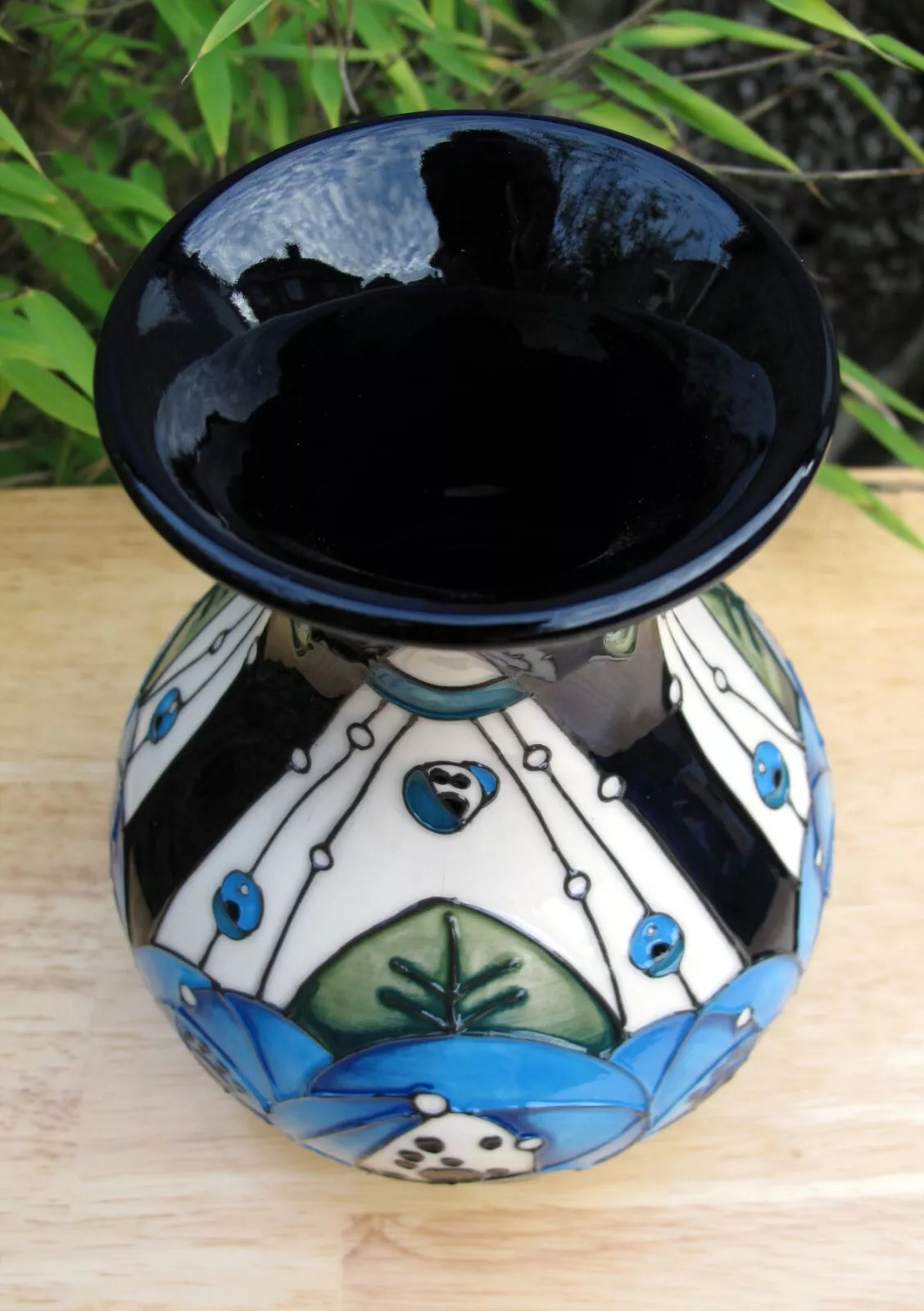 Moorcroft RENNIE ROSE BLUE vase M1/6 Retail Price £345 Charles Rennie Mackintosh