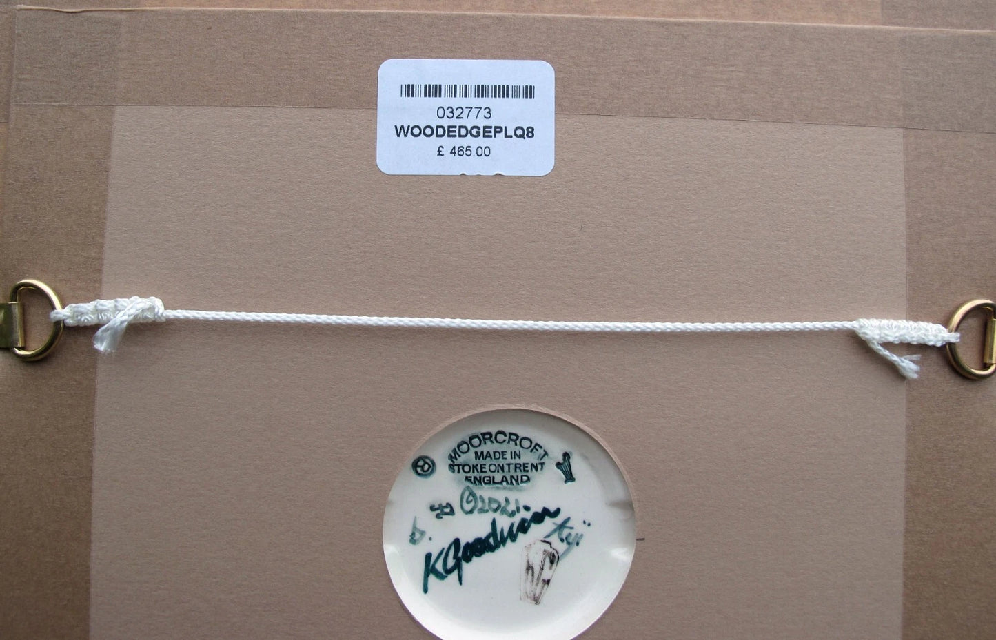 Moorcroft WOODLAND EDGE Plaque PLQ8 Numbered Edition 6. Retail Price £465 BIRDS