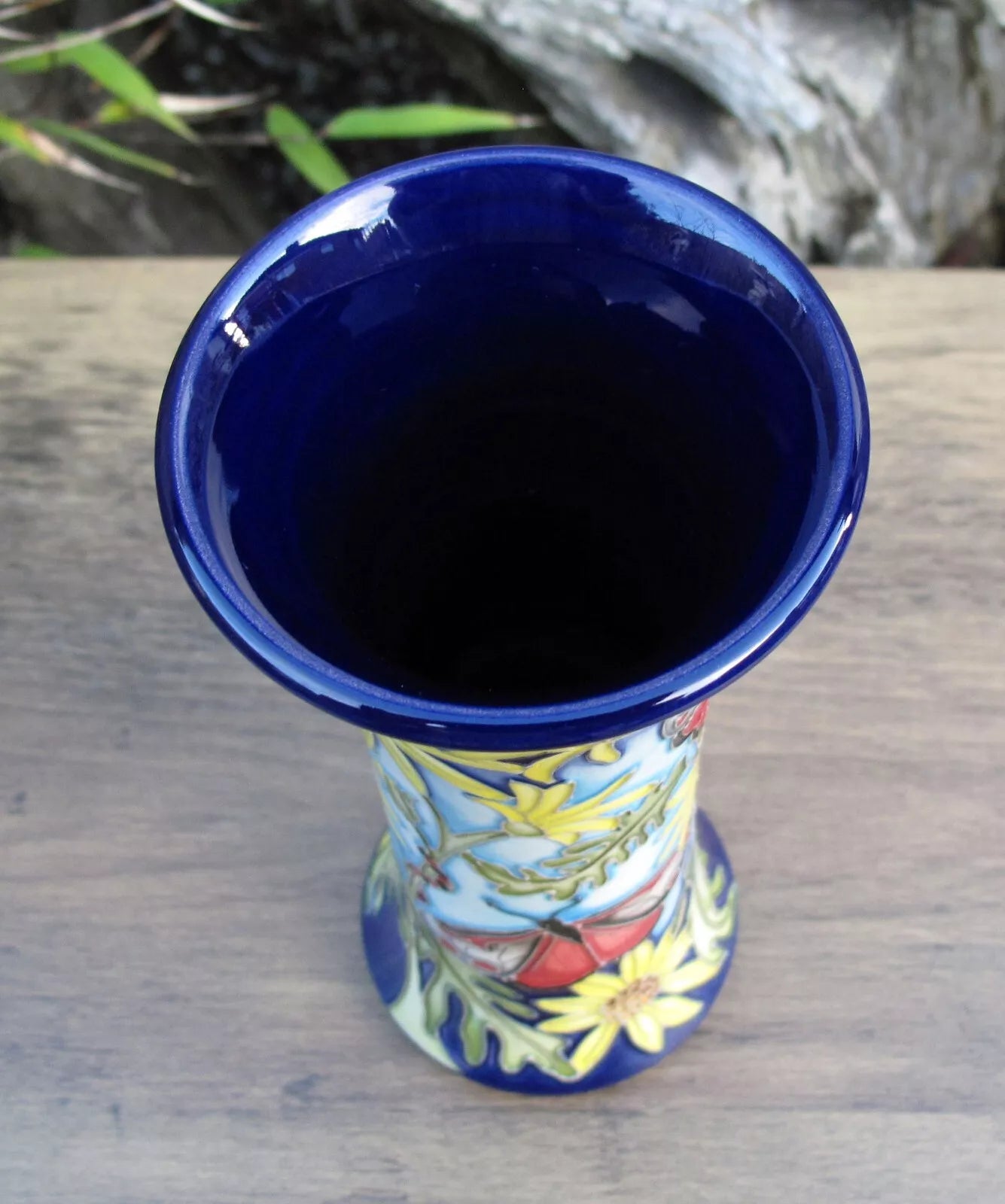 Moorcroft  RSPB CINNABAR Vase Shape 159/6 Limited Edition 5/10 Retail Price £795