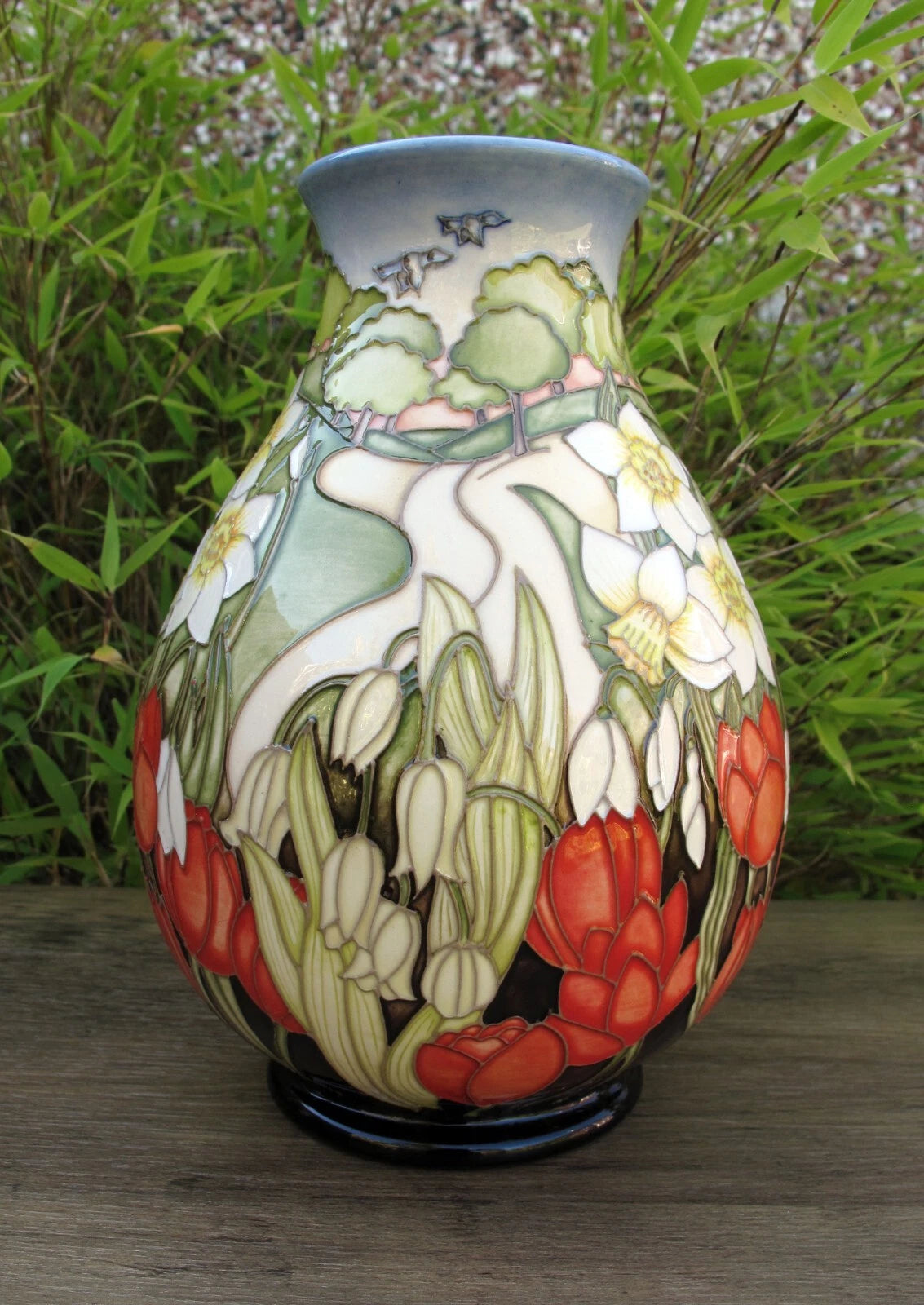 Moorcroft FOUR SEASONS SPRING 7/7 Vase No.7 Retail Price £1245 Paul Hilditch