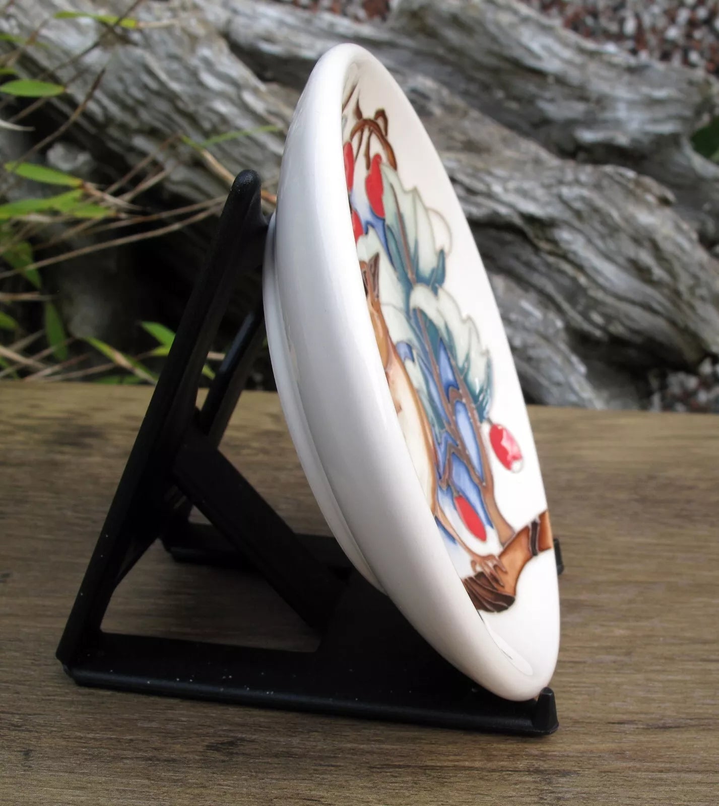 Moorcroft HAWTHORN REST Tray Coaster 780/4 Retail Price £230 WREN Birds
