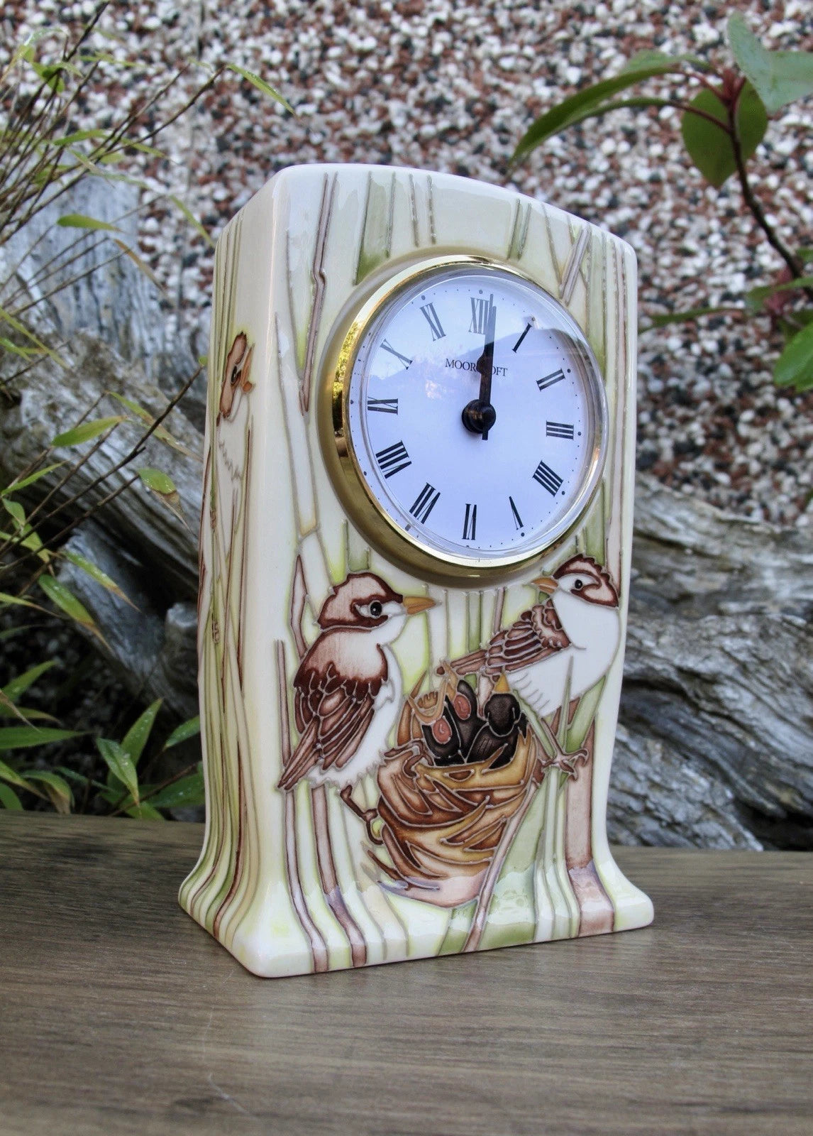 Moorcroft RSPB REED WARBLES Clock CL1 Limited Edition 5/20 Retail Price £445