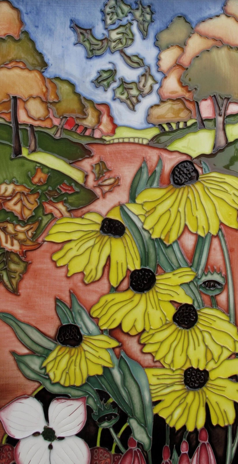 Moorcroft FOUR SEASONS AUTUMN Wall Plaque PLQ17 Retail Price £825