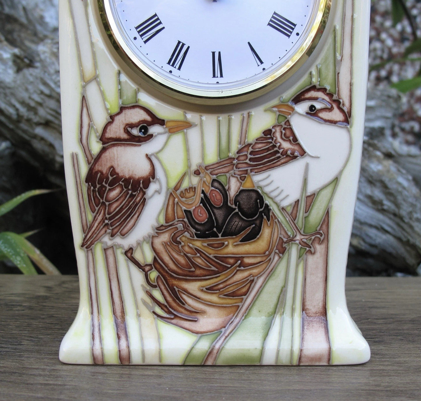 Moorcroft RSPB REED WARBLES Clock CL1 Limited Edition 5/20 Retail Price £445
