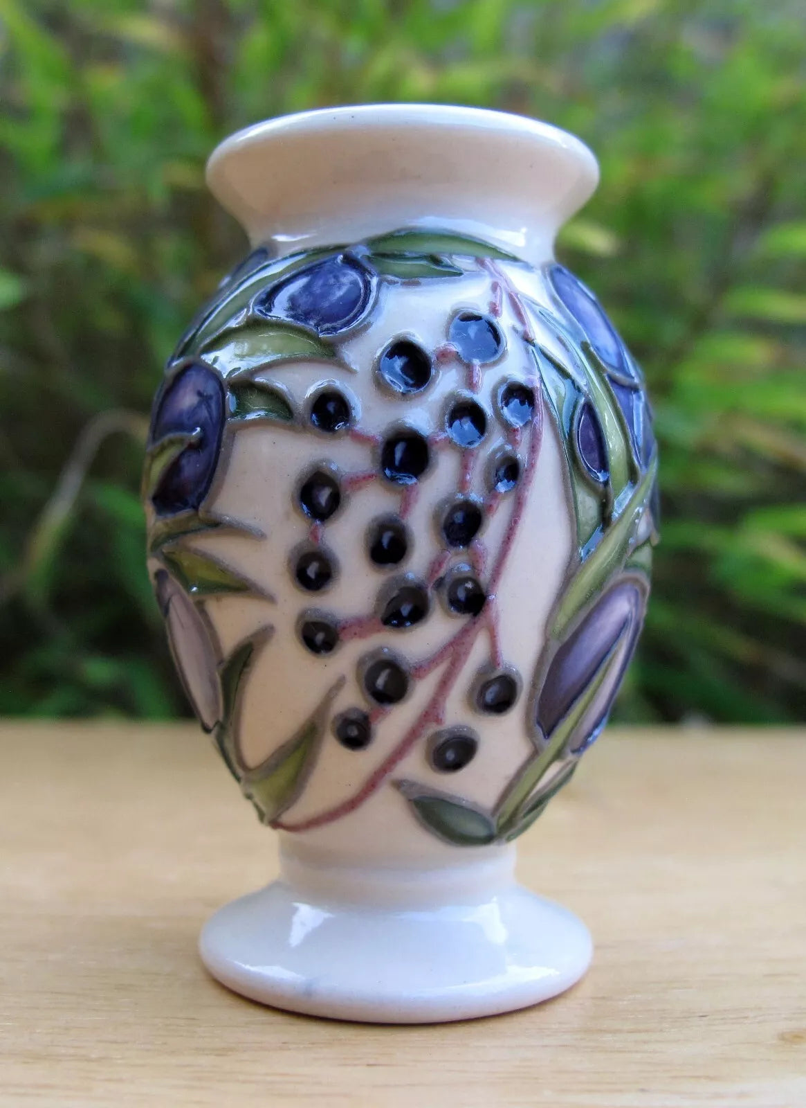 Moorcroft Miniature JUNIPER Master Trial 23.3.17 Vase 370/2 Retail Price £165