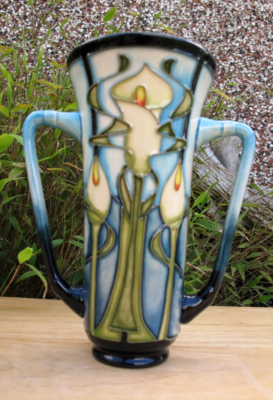 Moorcroft Exquisite CALLA LILY Vase Shape Loving Cup First Quality Emma Bossons