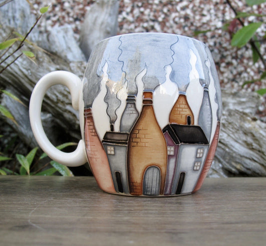 Moorcroft Exquisite THE MOTHER TOWN Barrel Mug MU2 2025 Retail Price £265