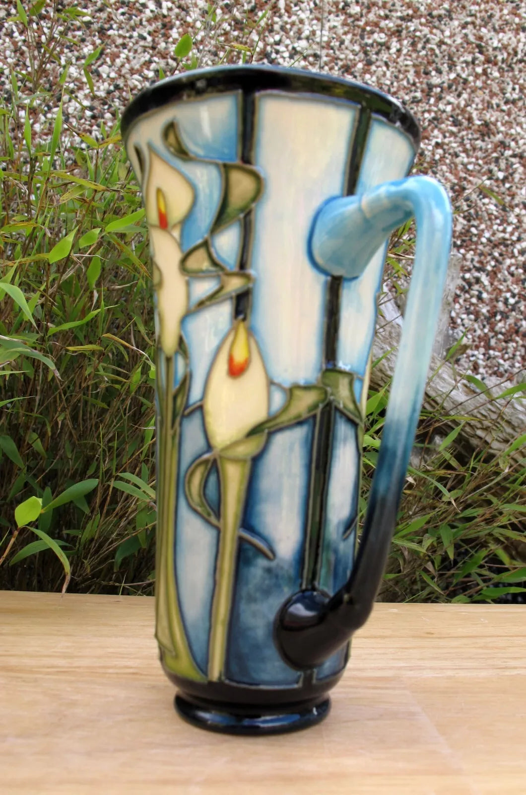 Moorcroft Exquisite CALLA LILY Vase Shape Loving Cup First Quality Emma Bossons