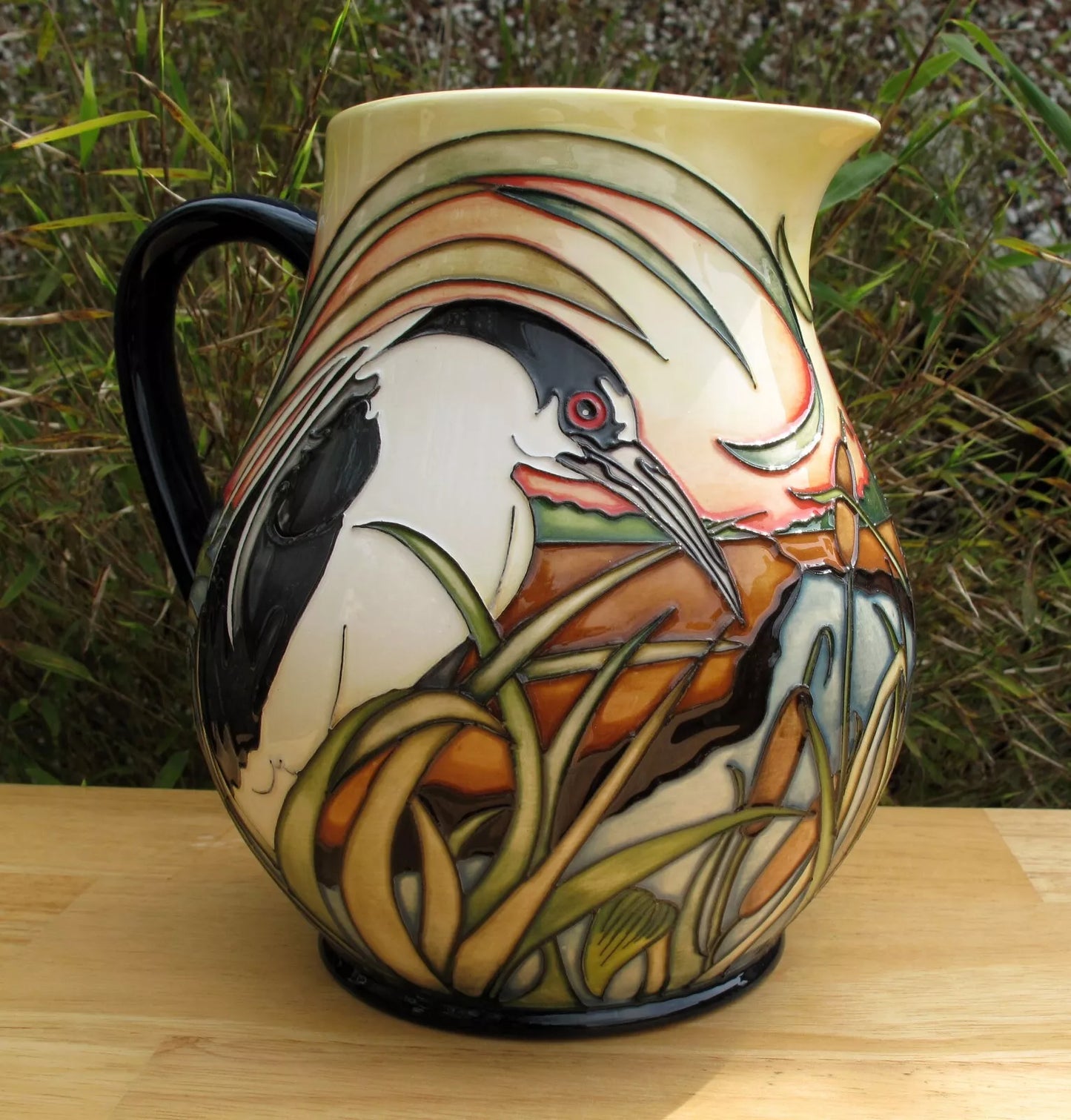 Moorcroft Rare RSPB NIGHT HERONS JU4 Jug Trial Dated 11.11.19 Retail Price £1180
