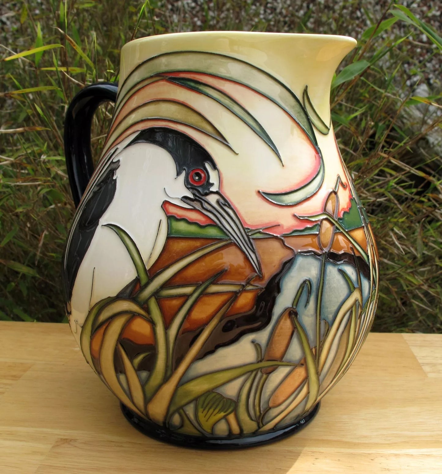 Moorcroft Rare RSPB NIGHT HERONS JU4 Jug Trial Dated 11.11.19 Retail Price £1180