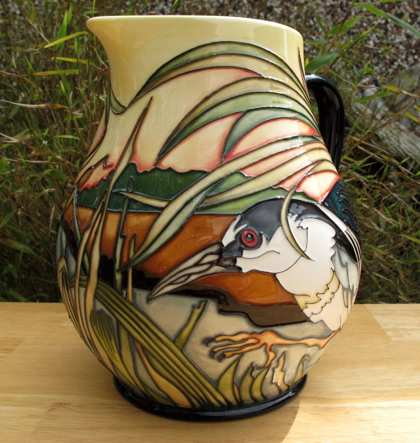 Moorcroft Rare RSPB NIGHT HERONS JU4 Jug Trial Dated 11.11.19 Retail Price £1180