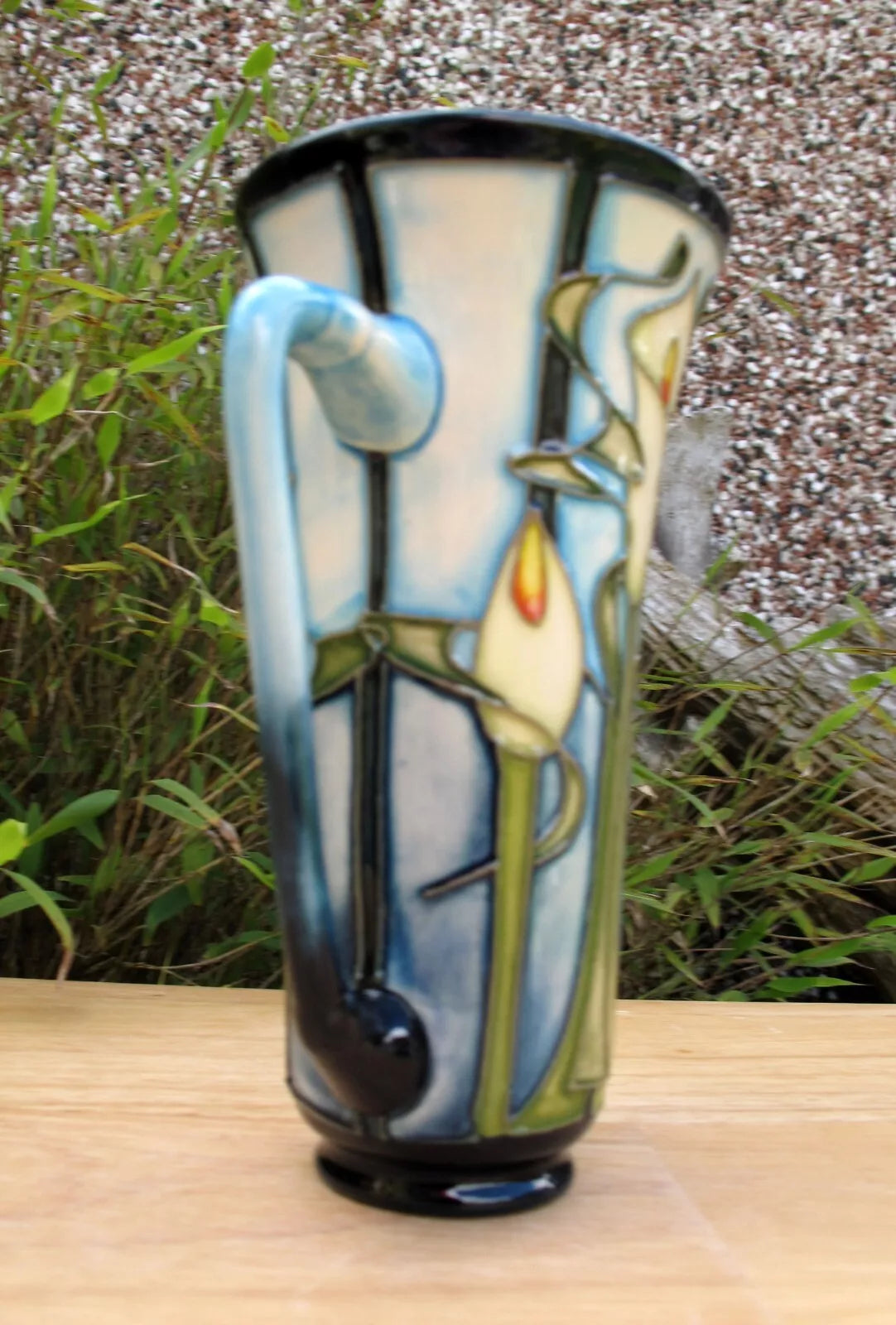 Moorcroft Exquisite CALLA LILY Vase Shape Loving Cup First Quality Emma Bossons
