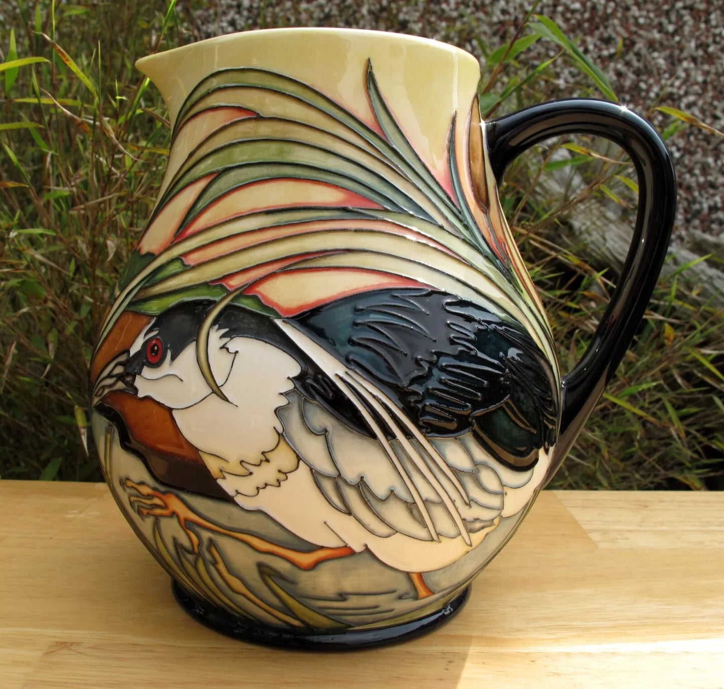 Moorcroft Rare RSPB NIGHT HERONS JU4 Jug Trial Dated 11.11.19 Retail Price £1180
