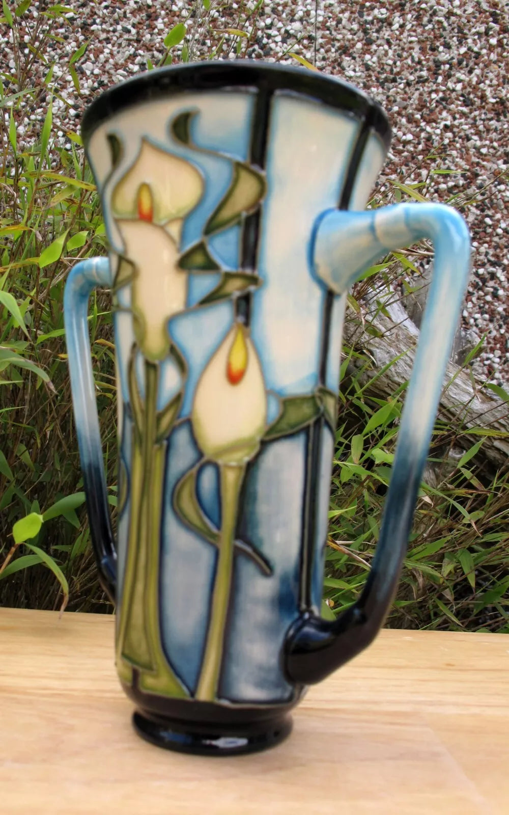 Moorcroft Exquisite CALLA LILY Vase Shape Loving Cup First Quality Emma Bossons