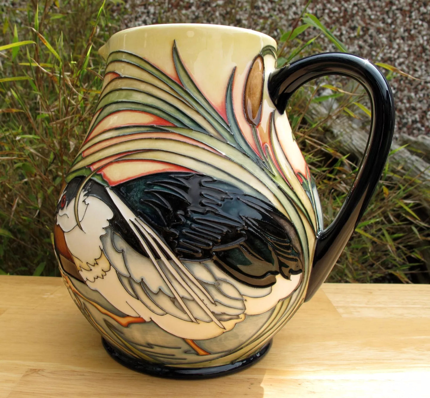 Moorcroft Rare RSPB NIGHT HERONS JU4 Jug Trial Dated 11.11.19 Retail Price £1180