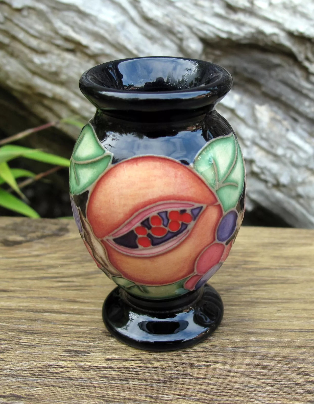 Moorcroft POMEGRANATE REBORN Miniature vase shape 370/2  Retail Price £158