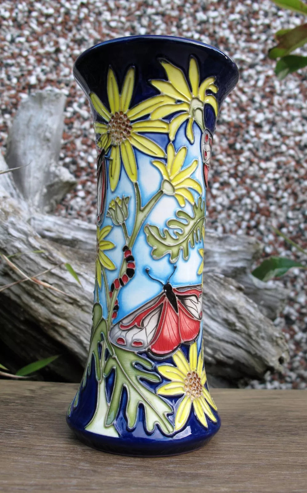 Moorcroft  RSPB CINNABAR Vase Shape 159/6 Limited Edition 5/10 Retail Price £795