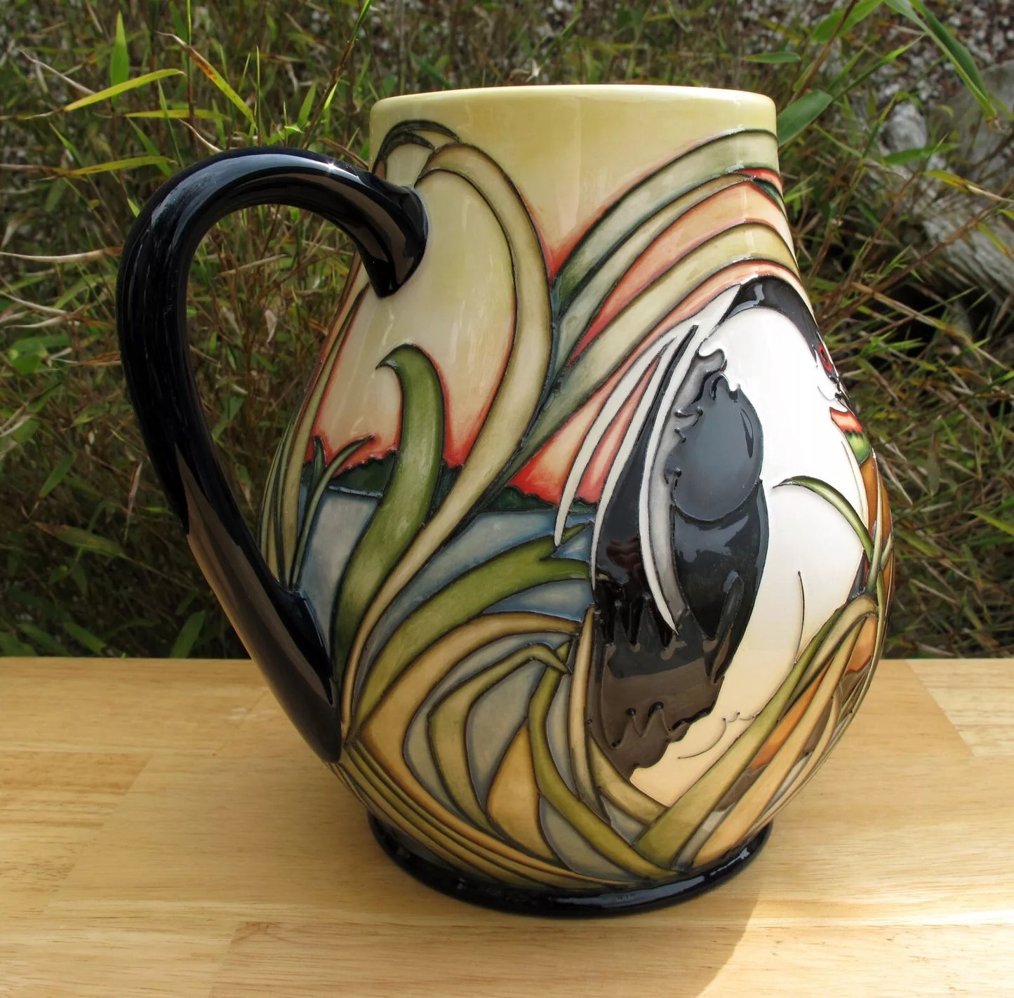 Moorcroft Rare RSPB NIGHT HERONS JU4 Jug Trial Dated 11.11.19 Retail Price £1180
