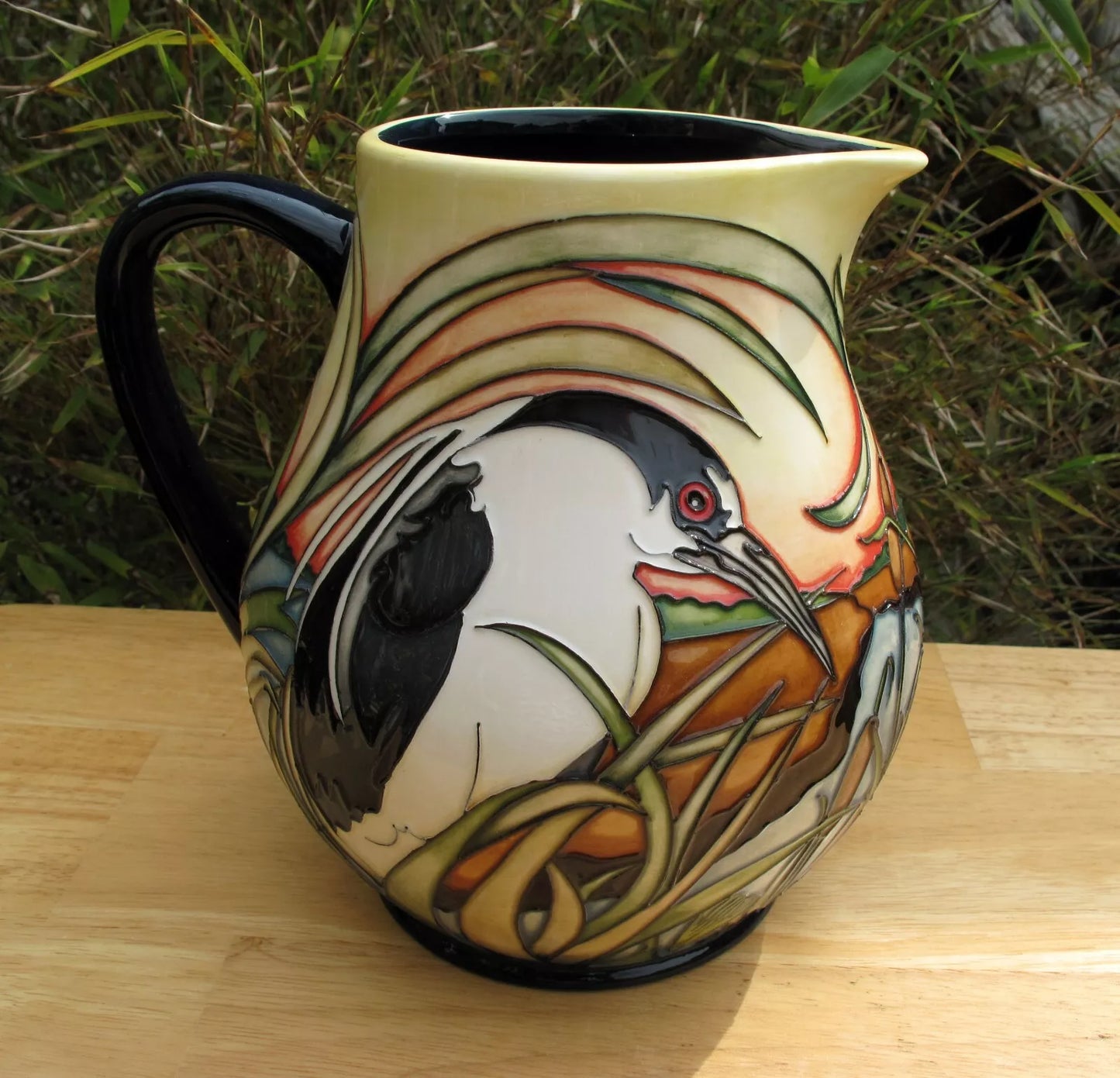 Moorcroft Rare RSPB NIGHT HERONS JU4 Jug Trial Dated 11.11.19 Retail Price £1180