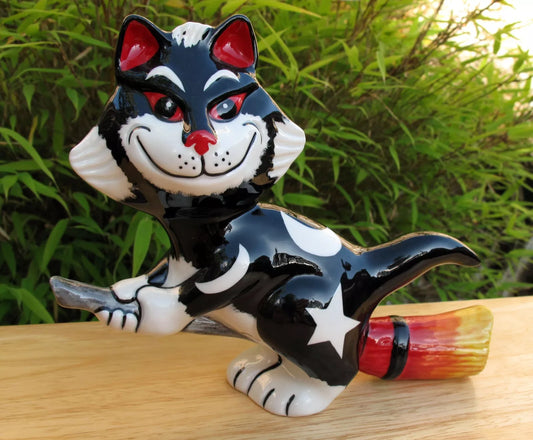 Lorna Bailey Exquisite Rare PROTOTYPE MISCHIEVOUS MERLIN Cat Unique Colourway