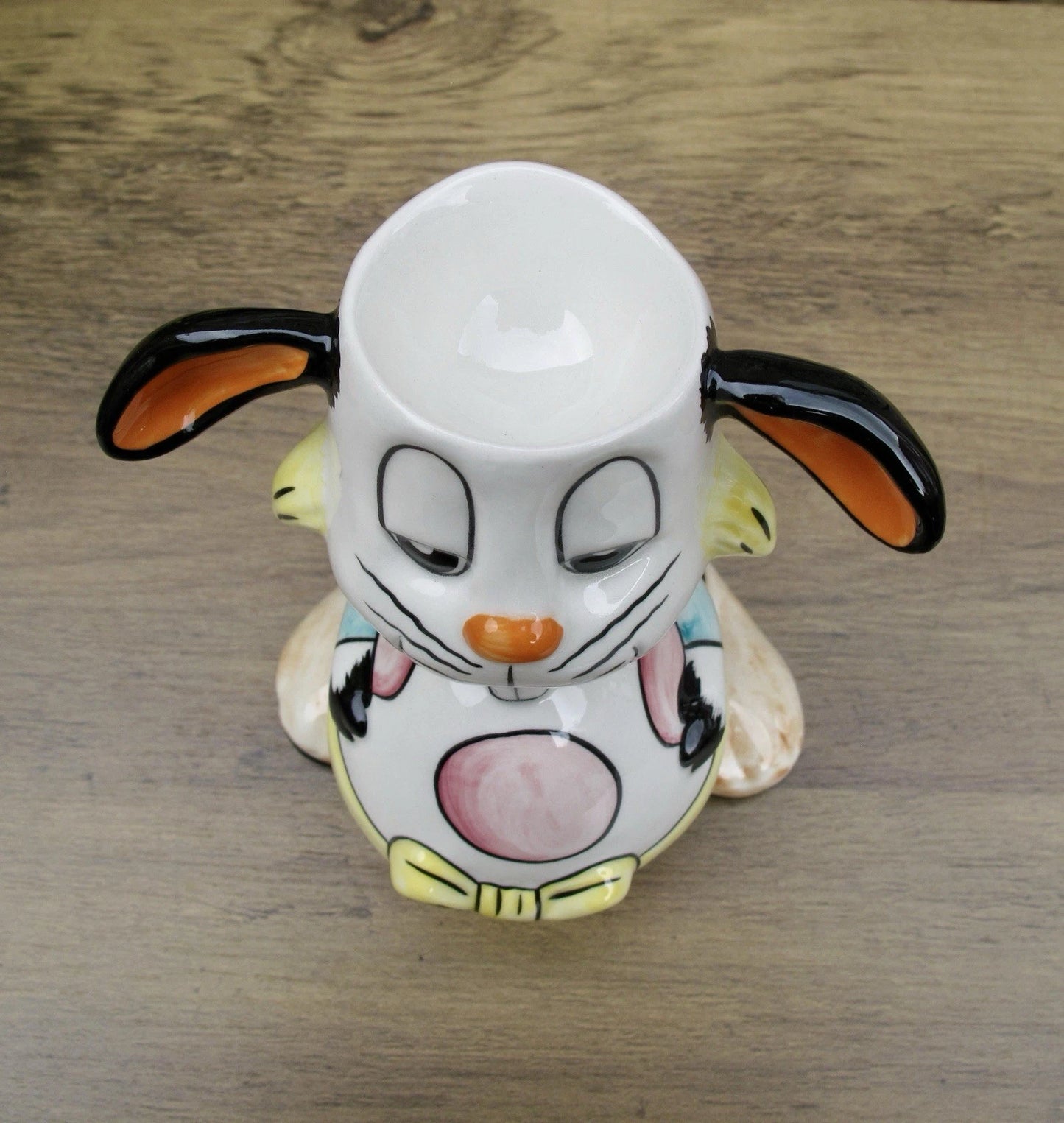 Lorna Bailey Rare Exquisite BENJI BUNNY COLOURWAY EGG CUP Limited Edition 2/3