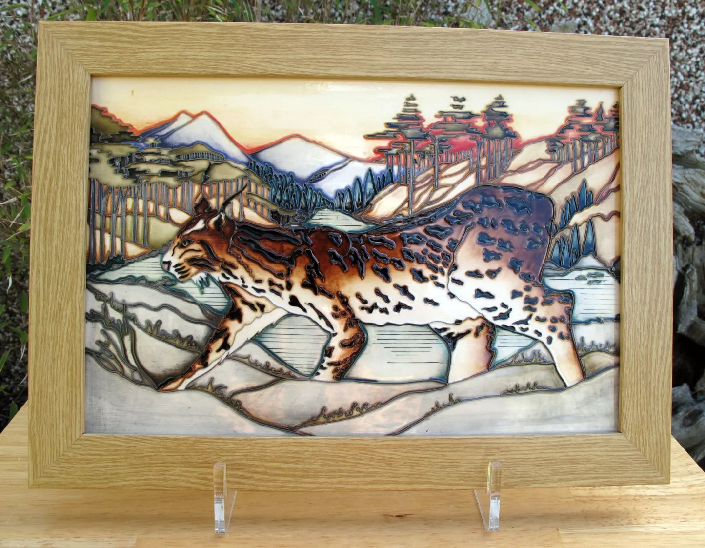 Moorcroft RSPB LYNX REVEALED Trial Date 22.1.14 Plaque PLQ2 Retail Price £985