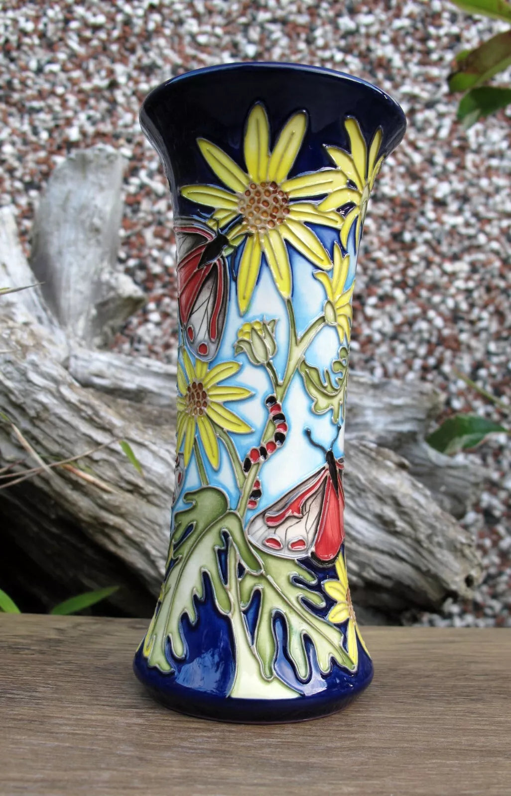 Moorcroft  RSPB CINNABAR Vase Shape 159/6 Limited Edition 5/10 Retail Price £795