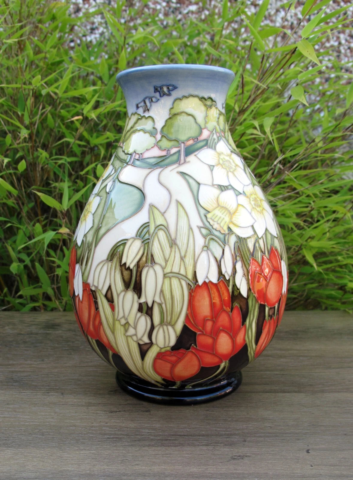 Moorcroft FOUR SEASONS SPRING 7/7 Vase No.7 Retail Price £1245 Paul Hilditch