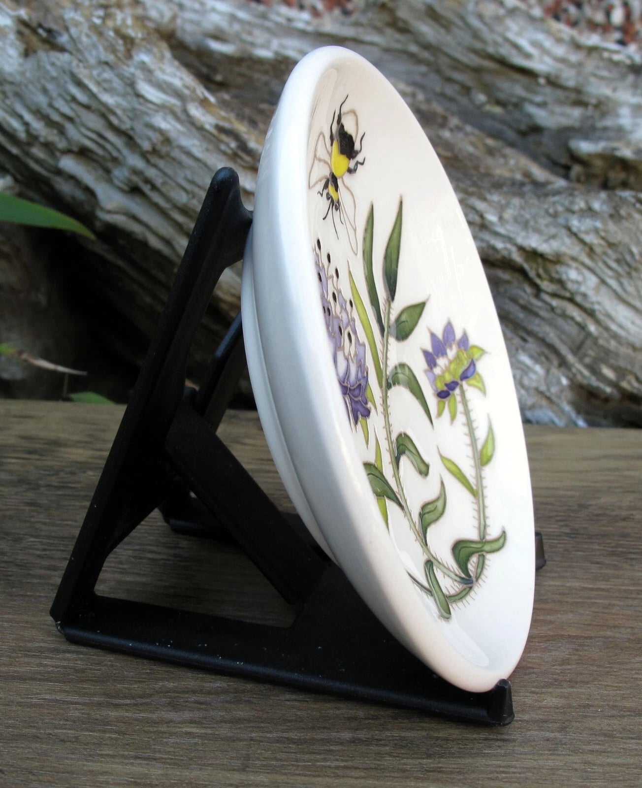 Moorcroft RSPB FIELD SCABIOUS 780/4 Tray Coaster 2025 Retail Price £120 Bees