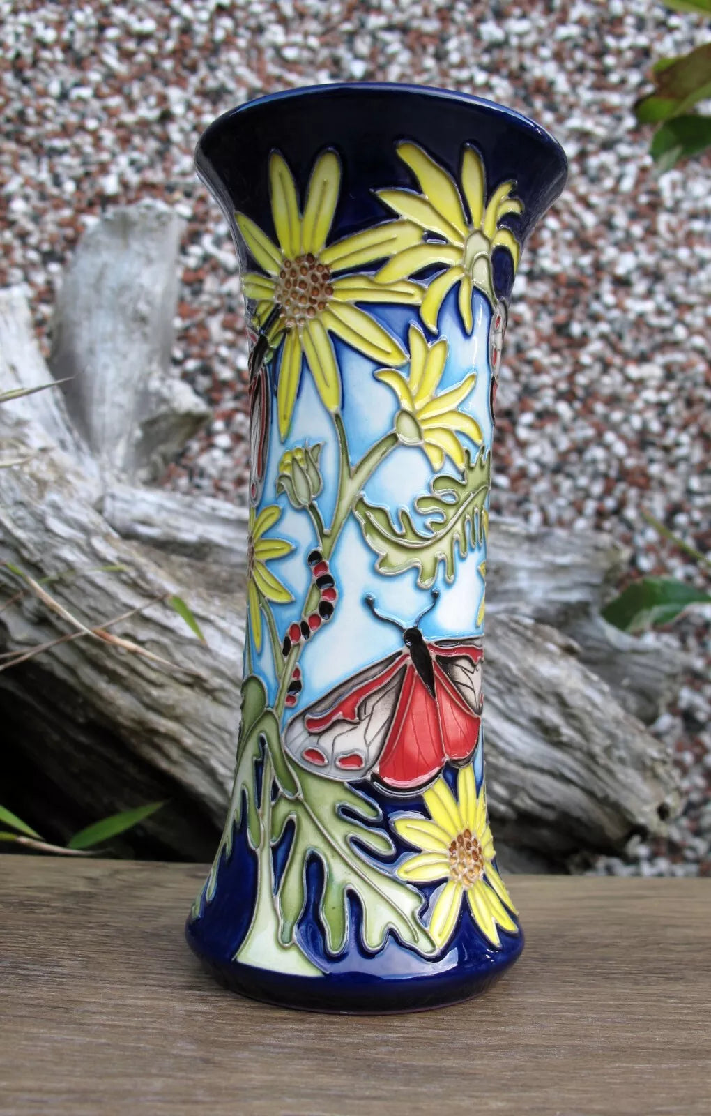 Moorcroft  RSPB CINNABAR Vase Shape 159/6 Limited Edition 5/10 Retail Price £795