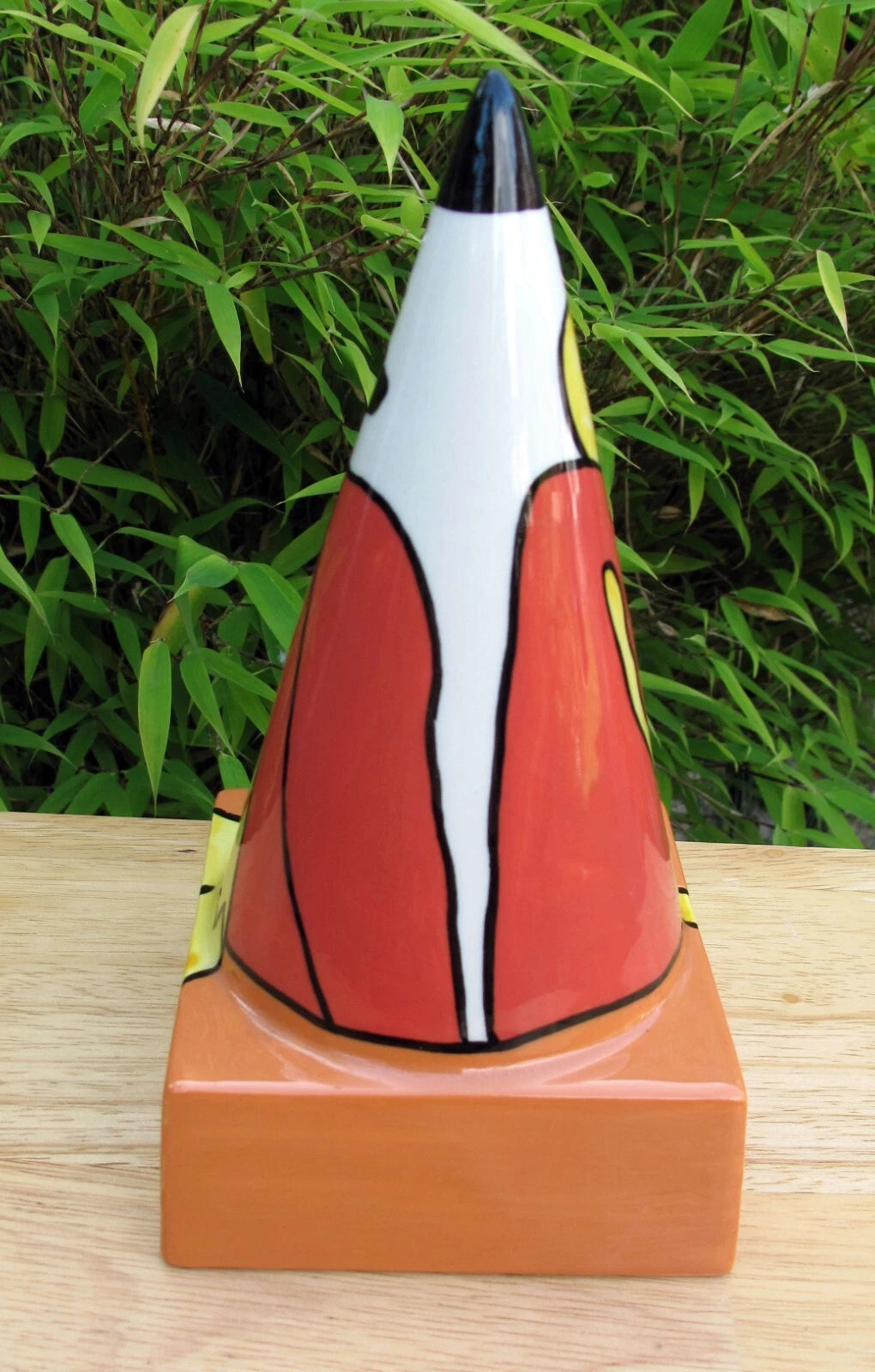 Lorna Bailey Rare COLOURWAY WILD WEST Square Based Sugar Sifter 2000 Gold Signed