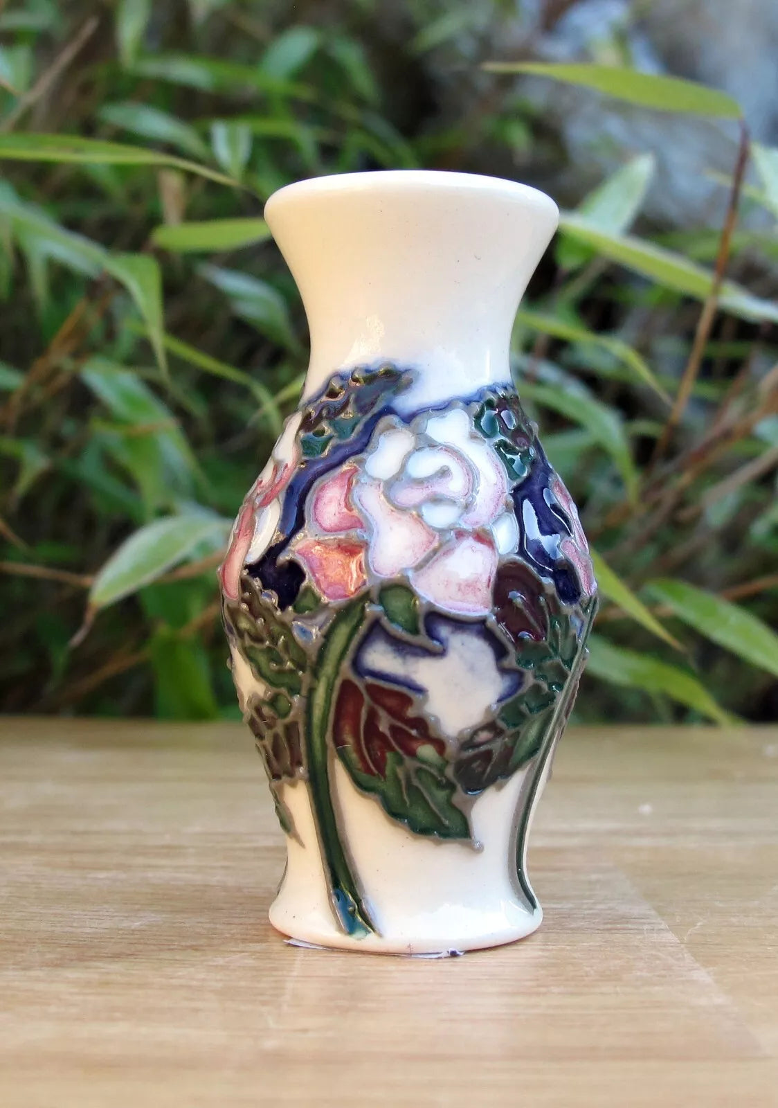 Moorcroft JUNE ROSE Miniature Vase shape 226/2 Retail Price £130 Floral Months