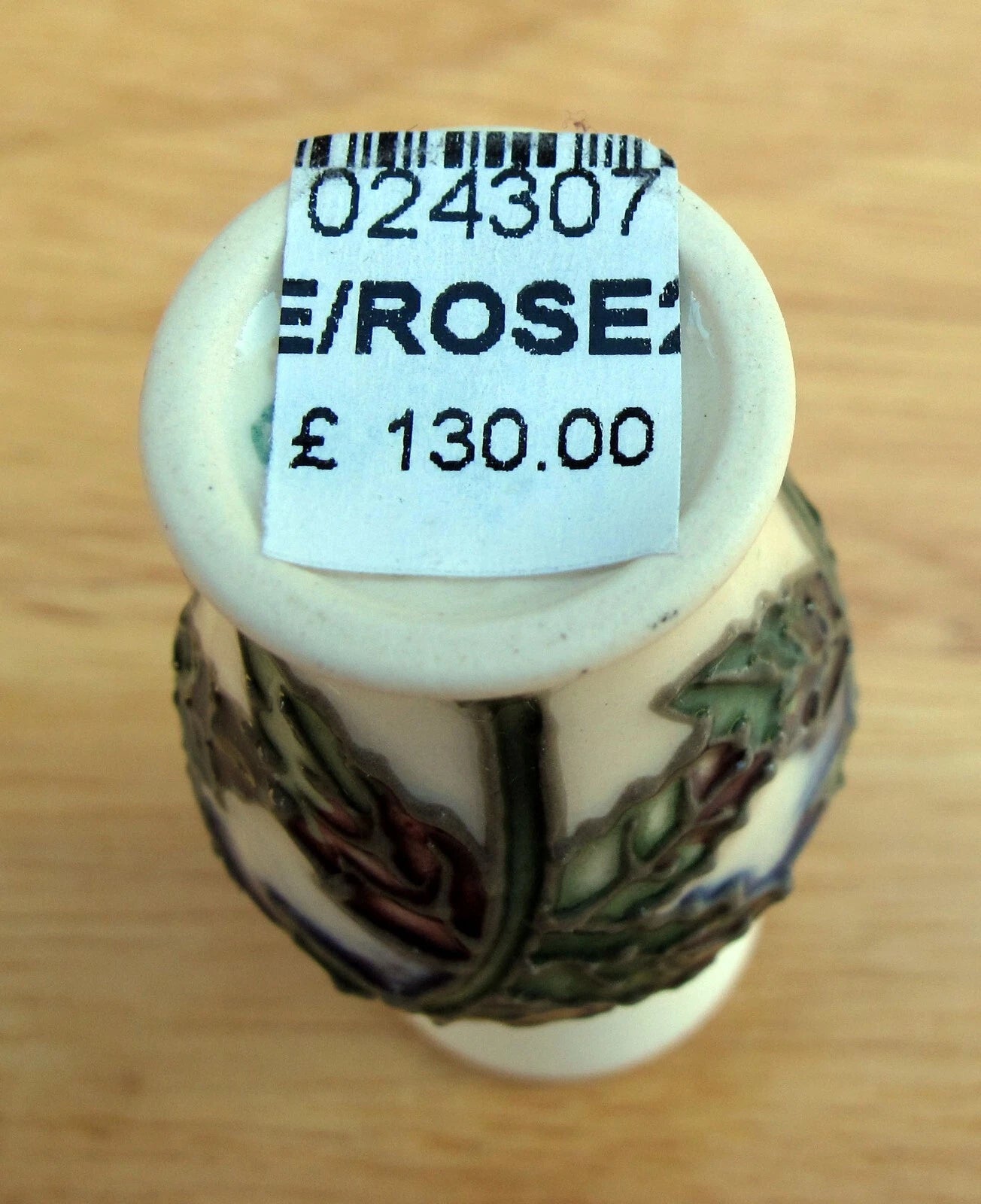 Moorcroft JUNE ROSE Miniature Vase shape 226/2 Retail Price £130 Floral Months