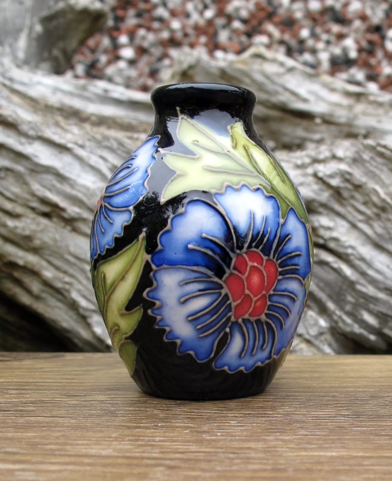 Moorcroft PALMETTE Miniature vase Shape 3/2  Retail Price £207 Rachel Bishop
