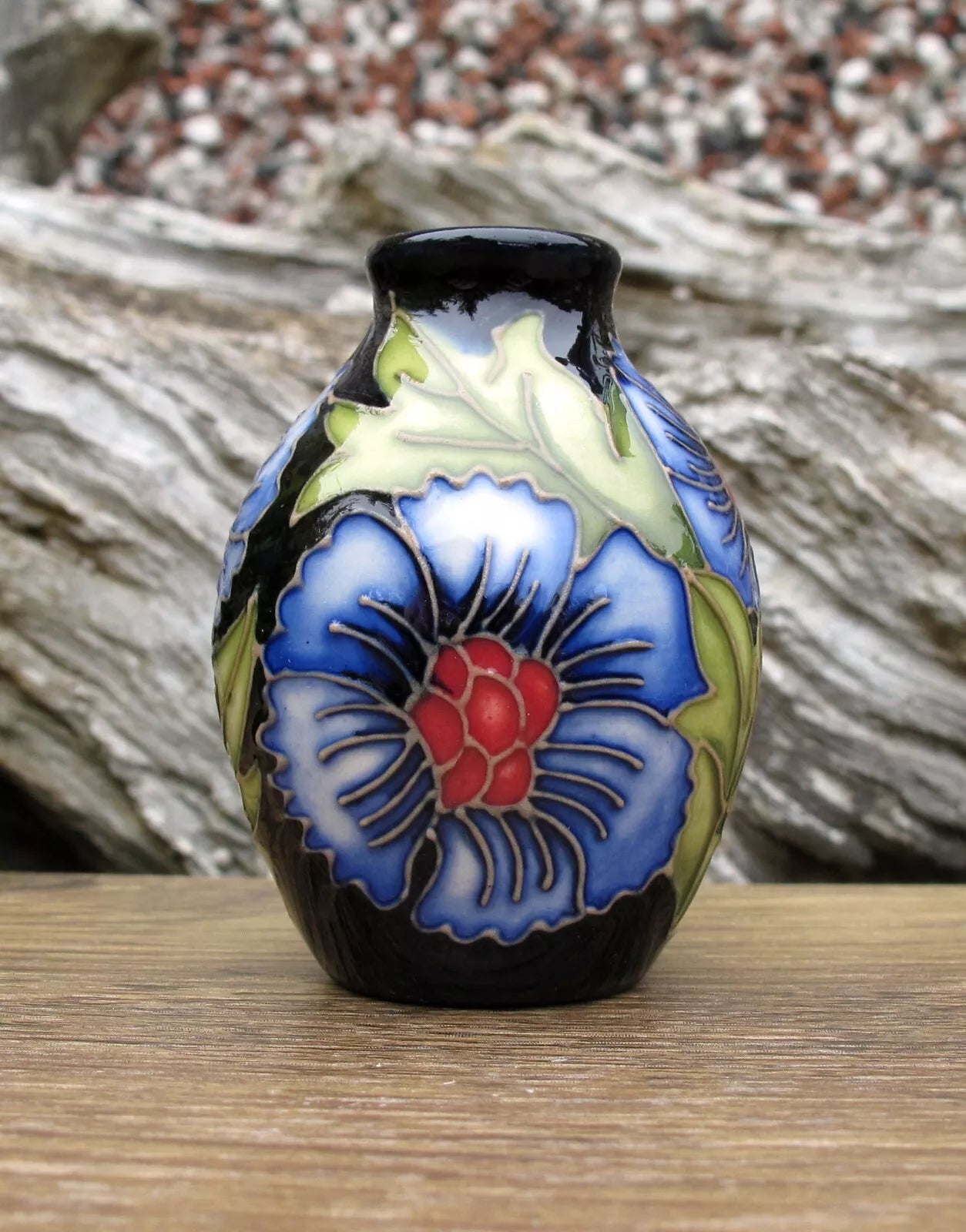Moorcroft PALMETTE Miniature vase Shape 3/2  Retail Price £207 Rachel Bishop