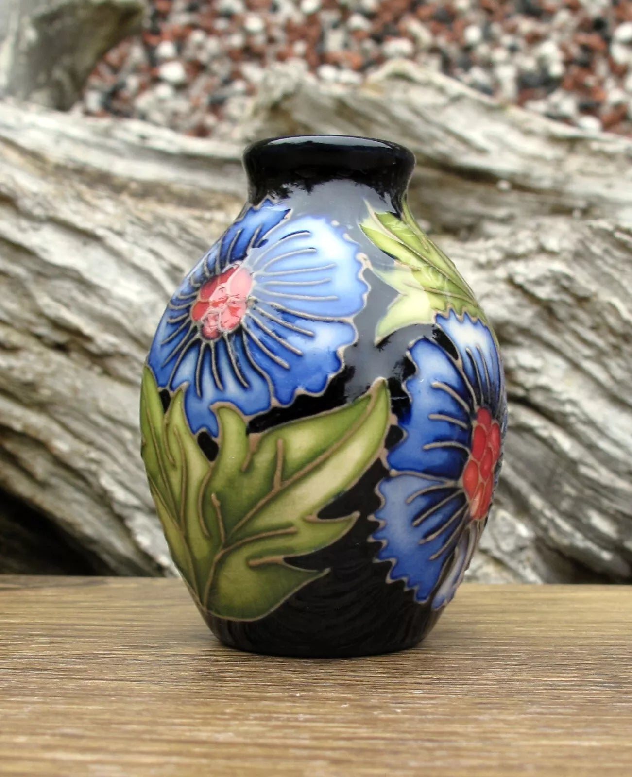 Moorcroft PALMETTE Miniature vase Shape 3/2  Retail Price £207 Rachel Bishop